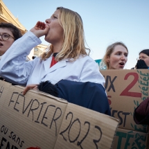 Manifestation des médecins libéraux contre la loi Rist